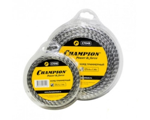 Корд трим.CHAMPION Tri-twist 3.0мм*12м (витой треугольник)