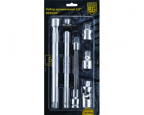 Набор удлинителей 1/2" 6 предметов BERGER BG2091