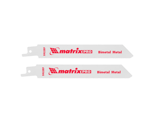 Полотна по металлу для сабельной пилы S922EF 125/1,4 мм, Bimetal, 2 шт., PRO// Matrix