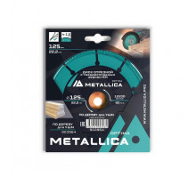 Диск отрезной с тв. сплав. зерном METALLICA Optima 125x22,2 мм, T=2,0 мм, P60, для УШМ по дереву